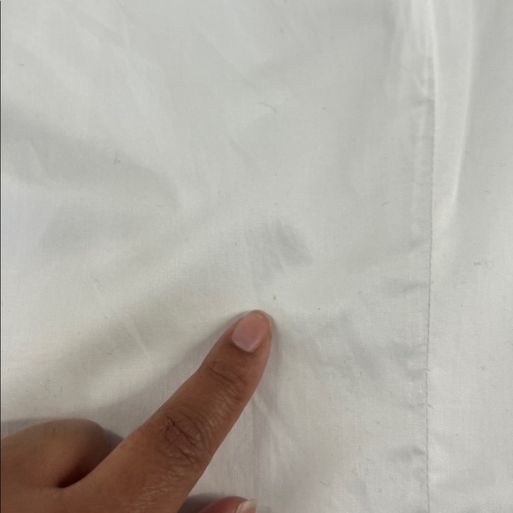 Christy Lynn‎ White Cotton Eyelet Puff Sleeve Top Feminine Romantic - Picture 12 of 13